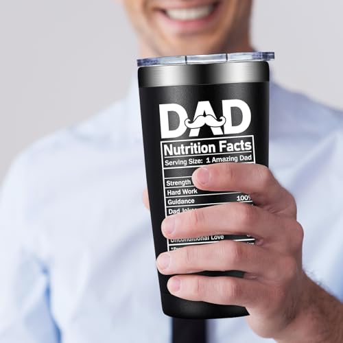 Grifarny Dad Gifts Black 20oz Stainless Steel Tumbler from Daughter