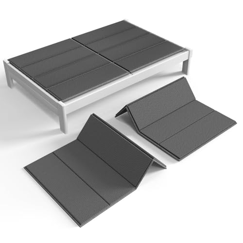 BBX-G 10mm Bunkie Board Twin Size 75x38'' Folding Spring Box Breathable Noise-Reducing Moisture Resistant Low Profile Bed Support