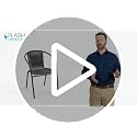 Beige Rattan Stackable Indoor-Outdoor Restaurant Chair Set of 2 - Contemporary Style