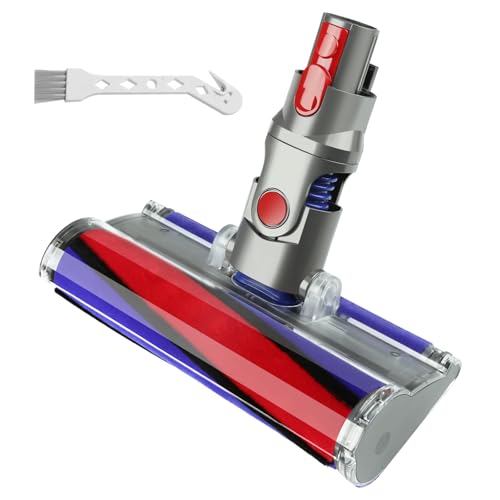 LhhTing 1 Pack Soft Roller Cleaner Head for V10 V11 V15 V8 V7 Vacuum, Quick Release Replacement for Hardwood & Tile Floors