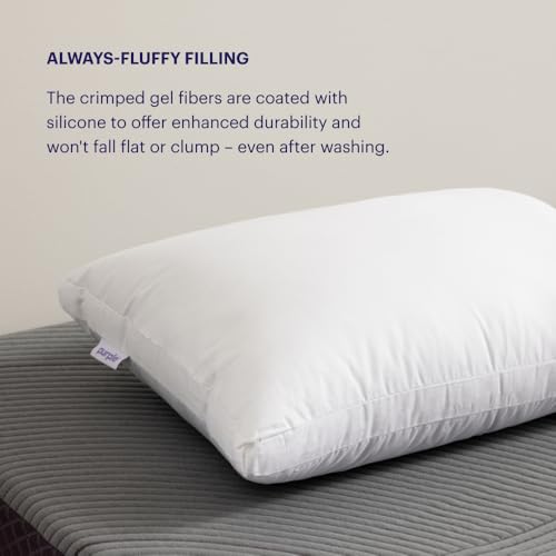 Purple Cloud Pillow - Standard Size Plush Down-Alternative Neck Pillow - Pack of 1