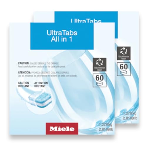 Dishwasher Detergent Tablets 60 Count Pack of 2 - All-in-One Cleaning Tabs with Variation of Original
