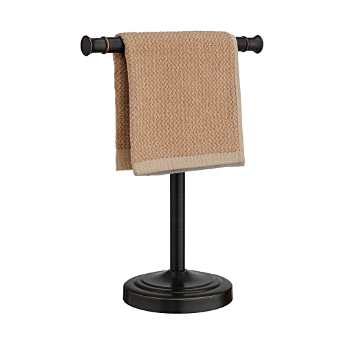 RUMOSE Oil Rubbed Bronze Freestanding Hand Towel Holder Stand Bathroom & Kitchen