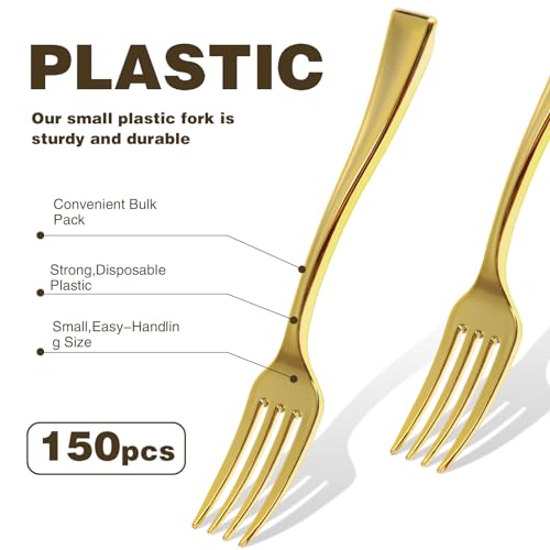 Therwen 462 Pcs Gold Serving Utensil Set – Gold Buffet Tongs, Toothpicks & Appetizer Forks