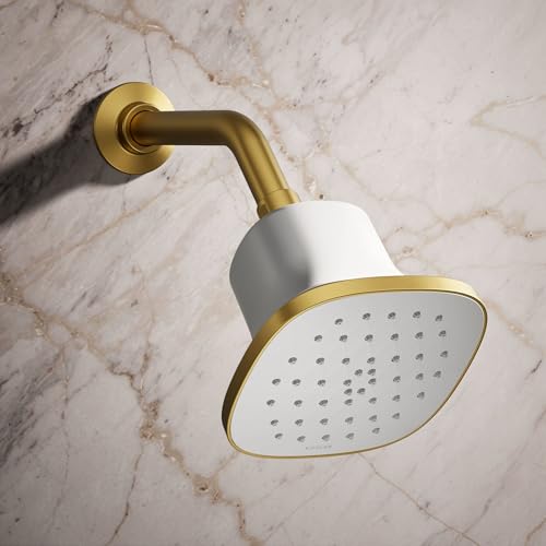 Kohler Cinq Square Single-Function Filtered Showerhead - 2.5 GPM Polished Chrome