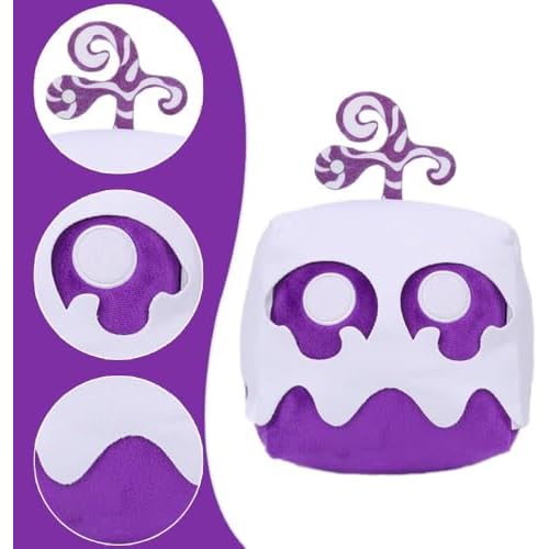 Zenitsu Blox Plush Toy Fruits Plush Toy Stuffed Toys Video Game Pillow for Kids Birthday Xmas Gift (Dough)