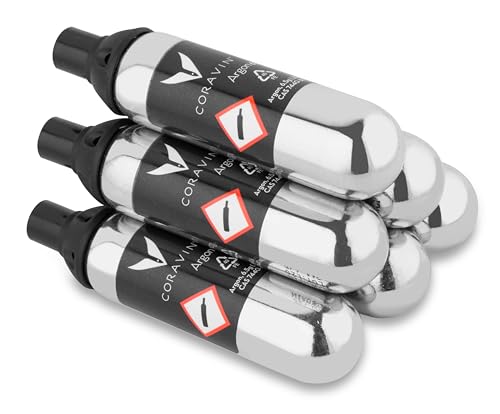 Coravin Wine Preservation System Replacement Argon Capsules 6-Pack - Silver