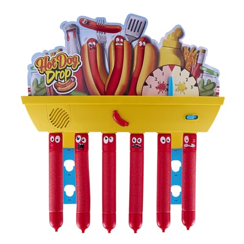 Electronic Hot Dog Drop Game for Family Fun - 3 Play Modes, Adjustable Hanging