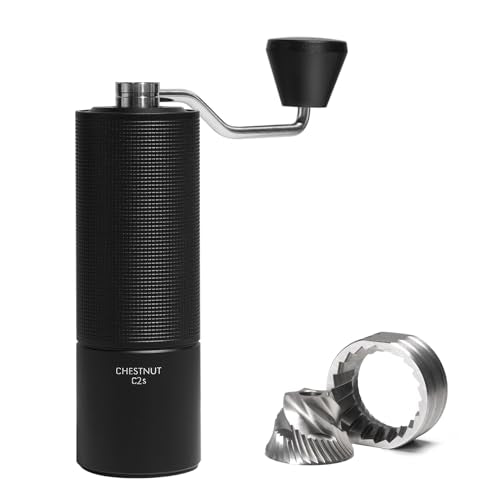 Manual Coffee Grinder Stainless Steel Conical Burr C2S Black Variation