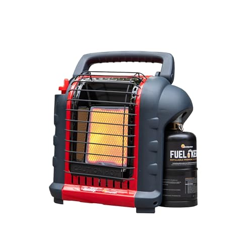 Red Portable Mr. Heater Buddy 9,000 BTU Propane Radiant Heater for Indoor & Outdoor Use