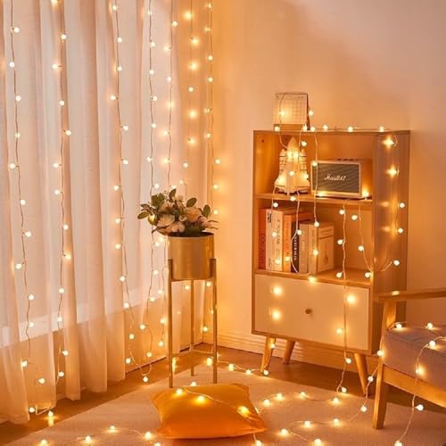 Globe USB String Lights, 20ft 40 LED Globe USB Powered Fairy Lights Warm White for Party Birthday Christmas Home Decoration