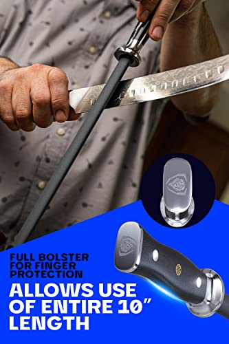 Dalstrong 10-Inch Ceramic Honing Steel with Stainless Steel Core & G10 Handle