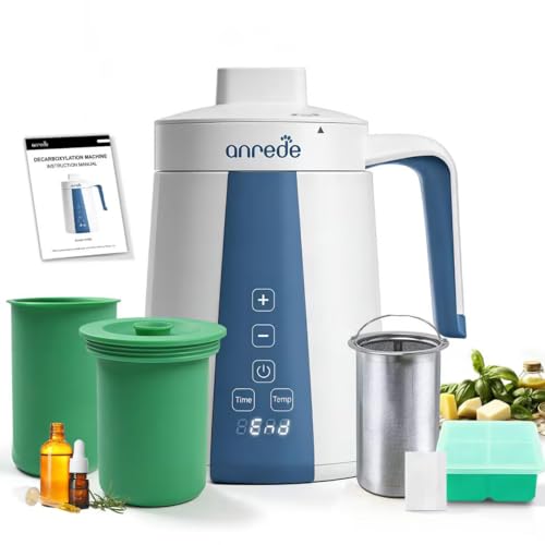 2-in-1 Herbal Decarboxylator and Oil Infuser Machine - White & Blue