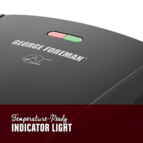 George Foreman 4-Serving Indoor Electric Grill with Removable Plates