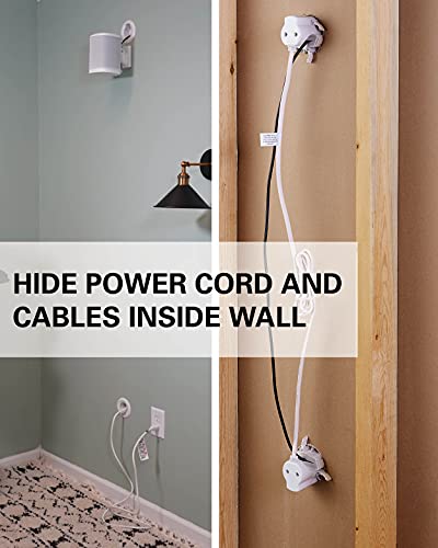 In-Wall Cable Management Kit for Speakers & TVs - Safe, Prewired, Easy Install