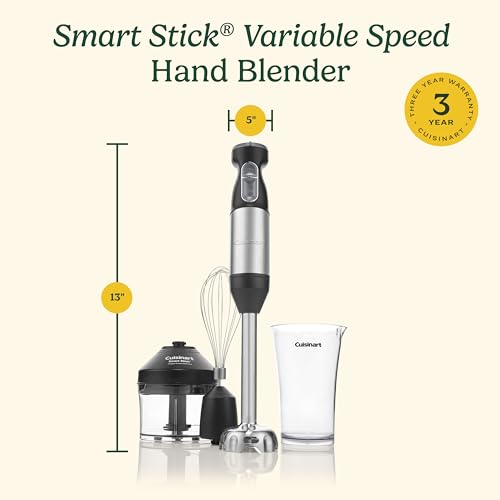 Cuisinart Smart Stick Hand Blender with Variable Speed - Stainless Steel