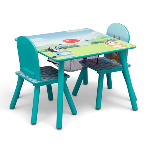 Bluey Kids Table and Chair Set with Storage - Delta Children, Toddler Friendly