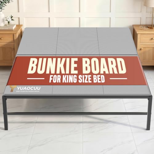 YUAOCUU King Size Bunkie Board 76x80 Inch Mattress Support Heavy Duty Anti-Sag