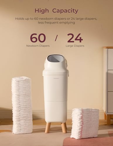 Momcozy Triple-Seal Diaper Pail with Odor Locking & Ergonomic Height