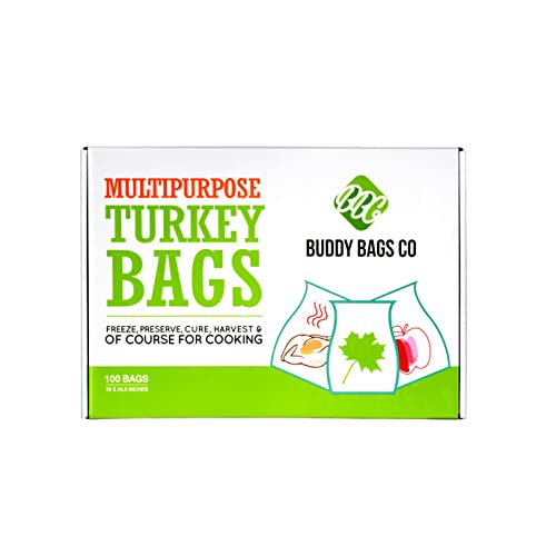 Heavy-Duty Oven Bags for Roasting - 100-Pack, Food-Grade, Heat-Resistant, BPA-Free