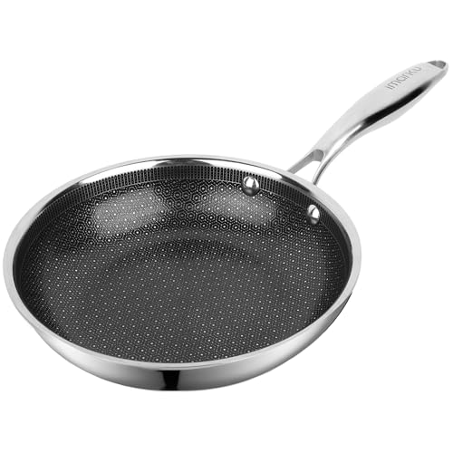 8 Inch Nonstick Frying Pan with Ceramic Coating, Compatible with All Cooktops