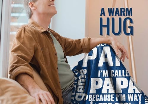 My Favorite People Call Me Papa Throw Blanket 60 x 80 inches - Grandpa Gift from Grandkids