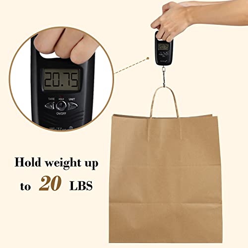 Large Kraft Paper Gift Bags with Handles - 14x10x15.75 Inch, 50 Pack - Wide Bottom, Heavy Duty, Reusable, DIY Decor