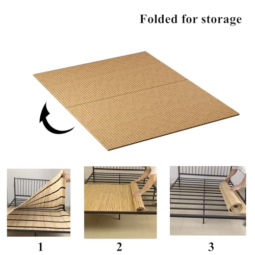 Queen Size Breathable Heavy Duty Roll-Up Bunkie Board - Support Mattress Foundation