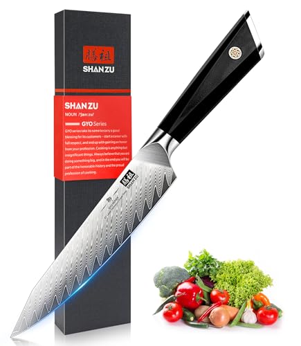 Damascus Chef Knife 6 Inch - 67-Layer Japanese Steel, Sharp & Durable