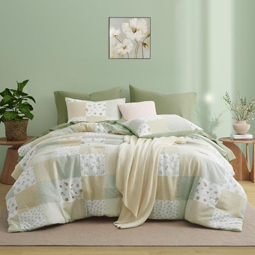 Oli Anderson King Comforter Set - 7 Pieces Bed in a Bag, Light Green