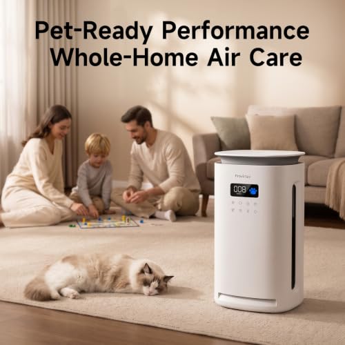 Provirtec Pet Air Purifier Filter Kit with H13 HEPA & 4 Washable Pre-Filters – 2-Year Supply