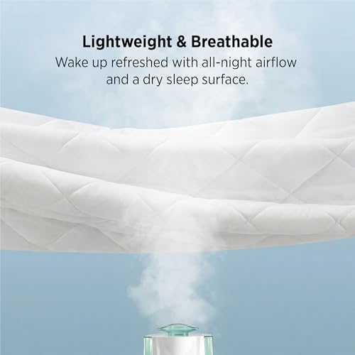Bedsure White Queen Mattress Protector 60x80+18 Deep Pocket Waterproof Quilted