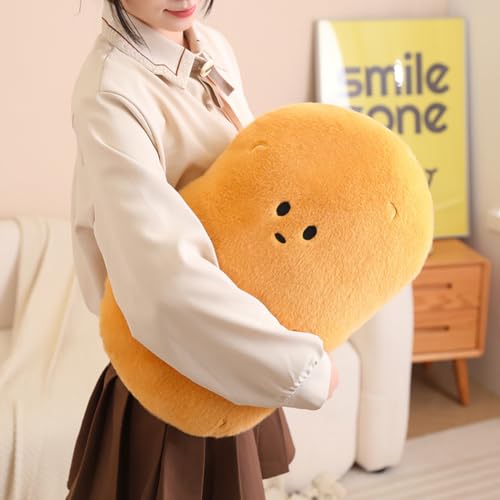 Large Potato Plush Pillow, Stuffed Food Potato Plush Toy Birthday Xmas Gift for Kids Boys Girls (19.6inch)