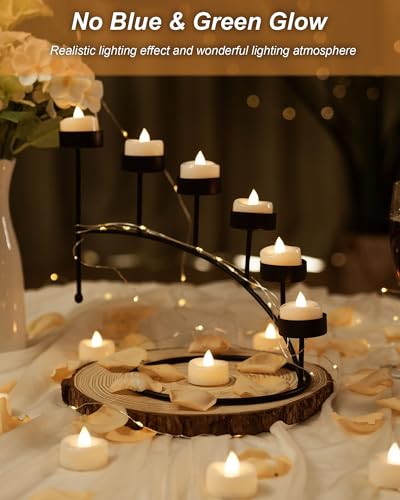 BEICHI 150-Pack Flameless Tea Lights Battery Operated Warm White Base