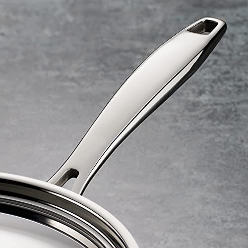 Sauce Pan 1.5 Quart - Tri-Ply Clad Stainless Steel with Lid & Handles