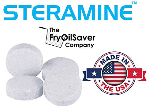 Steramine Sanitizing Tablets Pack of 6 with 30 Test Strips - Food Contact Sanitizer