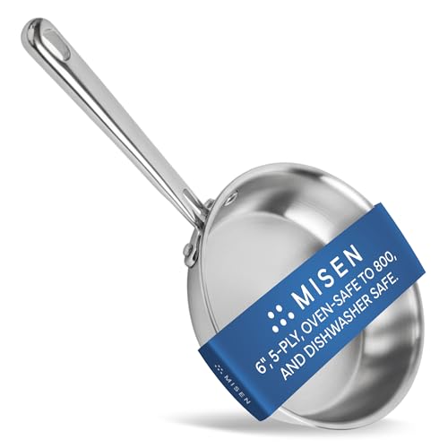 5-Ply 6-Inch Stainless Steel Frying Pan - Durable, Induction & Oven Safe