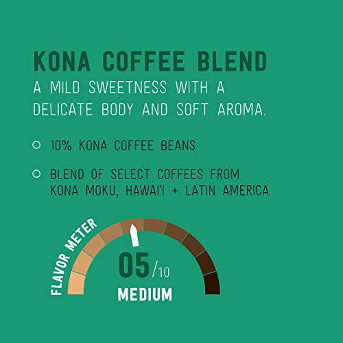 Kona Blend Coffee Pods - Medium Roast, Compatible with Keurig 2.0, 100 Count