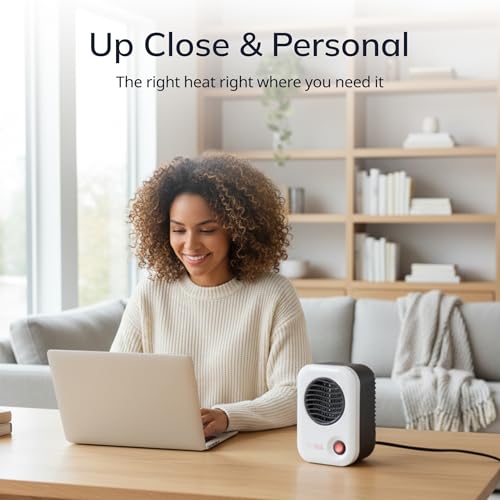 Lasko MyHeat Personal Compact Space Heater - White, 200W, Portable