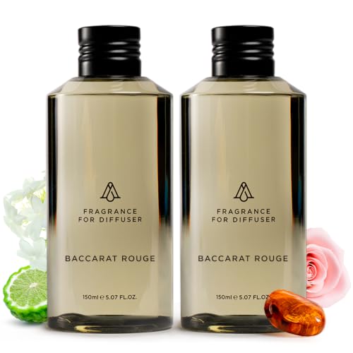 Luxury Hotel Scent Diffuser Oil Set - Baccarat Rouge 2-Pack 5.07 Fl Oz