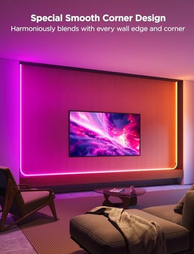 Govee RGBIC Neon Rope Light 16.4ft Wall LED Strip for Bedroom & Home Decor