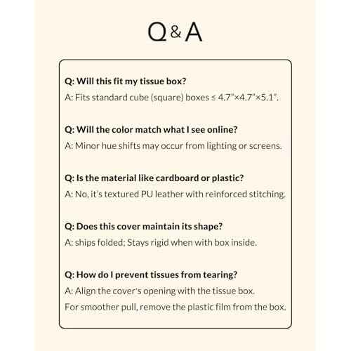 OLETHA Square Tissue Box Cover - Christmas Decorations Indoor Desk Decor for Room, Home & Office - Tissues Cube Boxes Holder - Red