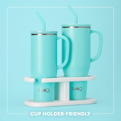 Swig Life 30oz Insulated Travel Mug with Handle & Straw - Christmas Cameos