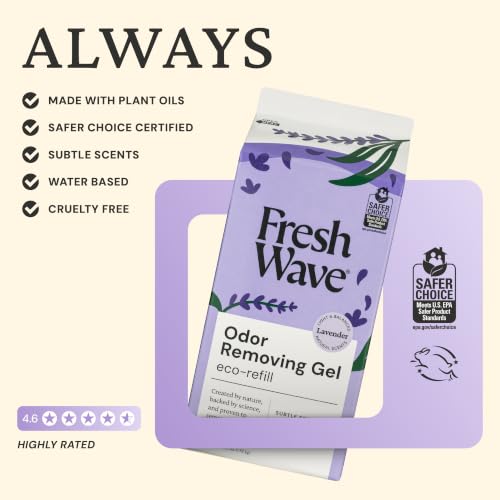 Fresh Wave Lavender Odor Removing Gel Refill 63 oz - Long-Lasting Air Freshener