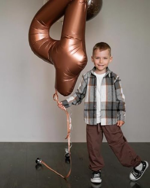 Dark Brown Number 27 Balloon 40 inch, Coffee Brown 27 Number Balloons, 27st Birthday Decorations, Chocolate 27 Year Old Women Men Party Supplies