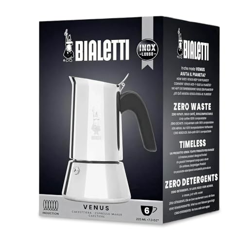 Bialetti - Venus Induction, Stovetop Coffee Maker, Suitable for all