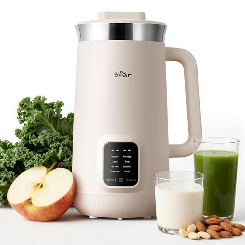 Bear 8-in-1 Nut Milk Maker - 40oz Soy, Almond, Oat Milk & Juice Machine