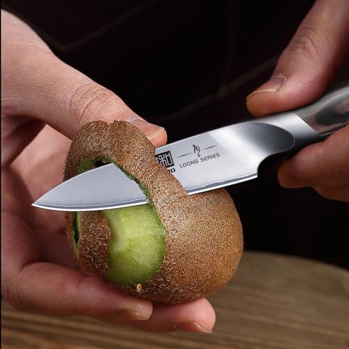 HOSHANHO 3.75 Inch Japanese Paring Knife - Ultra Sharp Fruit Kitchen Knife