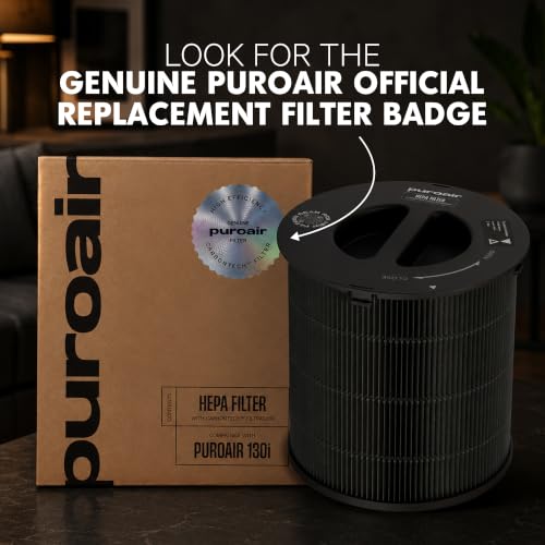 PuroAir 130i Replacement HEPA Air Filter 2-Pack - Genuine Indoor Air Purifier Filter