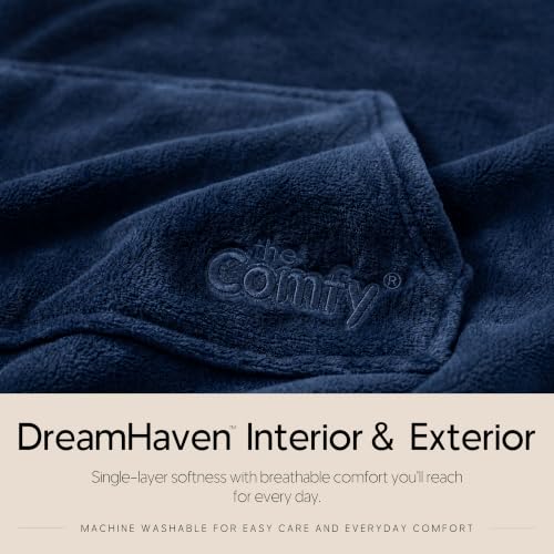 Kids Light Blue Wearable Blanket - The Comfy Dream Jr Shark Tank No Sherpa
